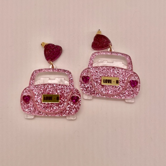 ❤️ FREE Car Love Valentines Day Holiday Trendy Chic Classy Artsy Hip Earrings - Picture 4 of 5